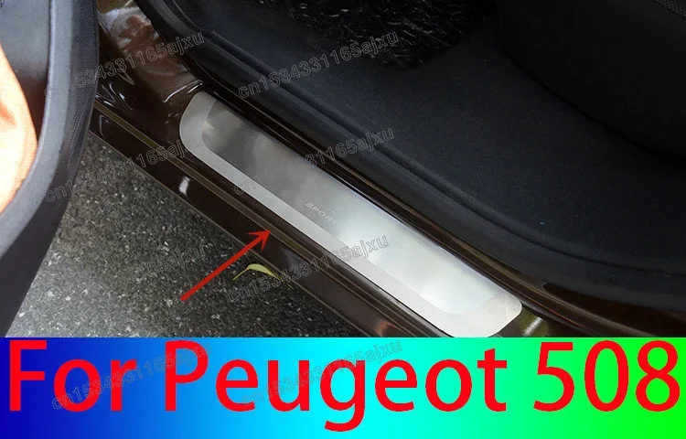 

Car Accessories For Peugeot 508 2011-2017 Stainless Steel Ultra-thin Threshold Bar Welcome Pedal Anti-scratch Protection