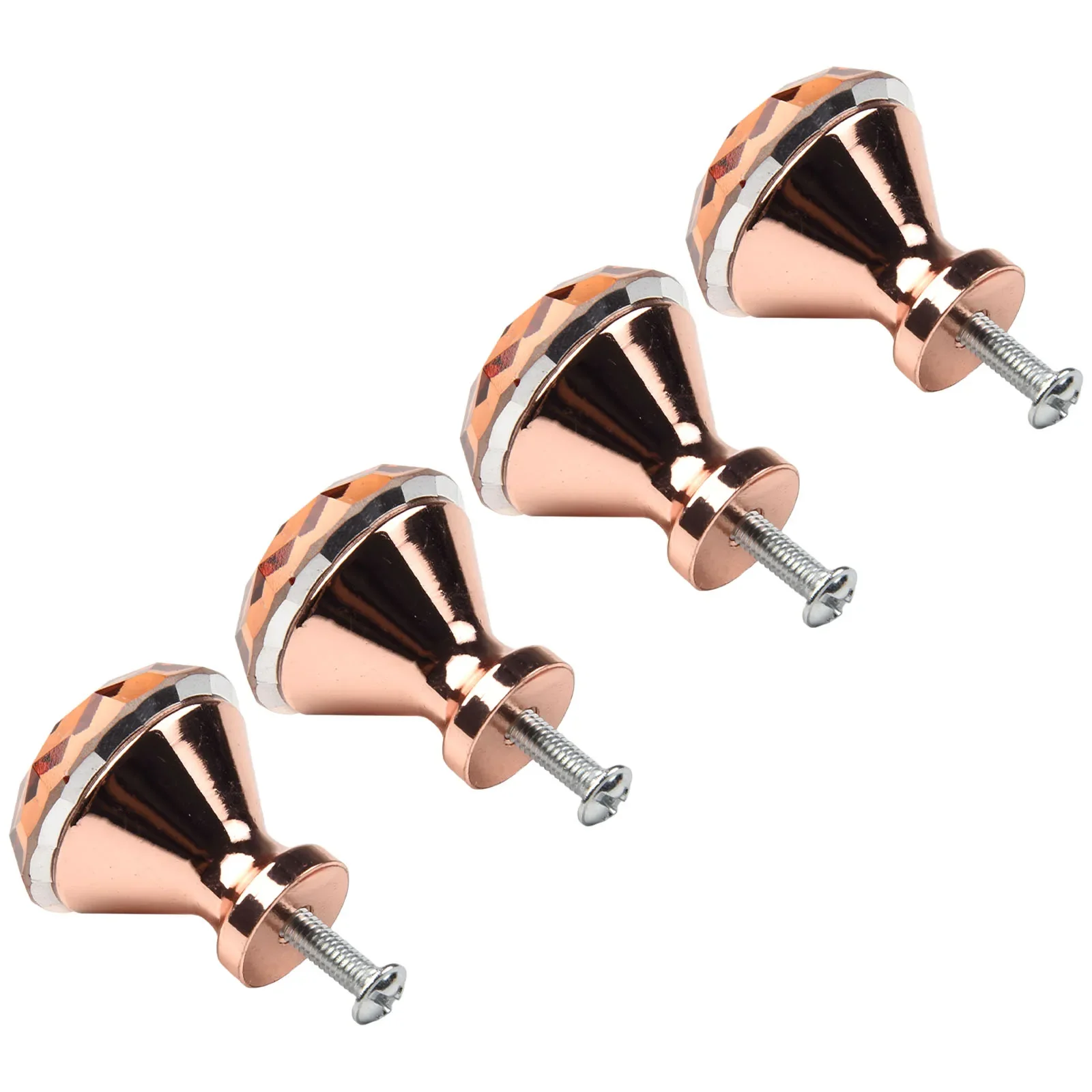 30mm*31mm Drawer Knobs Kitchen Part Cabinet Cupboard Handle Home Replacement Rose Gold Single Hole Tool Stylish