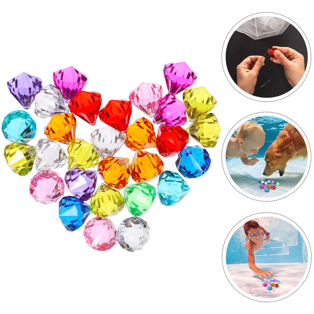 

100Pcs Treasure Hunt Party Favors Acrylic Diamond Gems for Jewelry Display Decor Table Scattering Vase Fillers Wedding Crystals