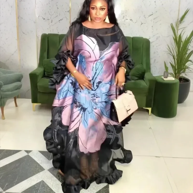 

African Dresses for Women Traditional Africa Clothing Dashiki Ankara Outfits Gown Abayas Robe Muslim Kaftan Maxi Long Dress 2025