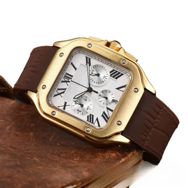 2025 мужские квадратные часы в стиле ретро с календарем из нержавеющей стали, светящиеся водонепроницаемые деловые повседневные кварцевые часы для мужчин, бесплатно