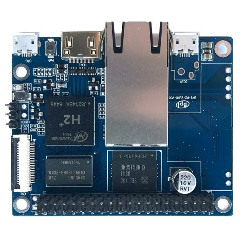 Pi BPI-P2 Zero Quad-Core Open Source Development Board, Supports Poe Network Power Supply