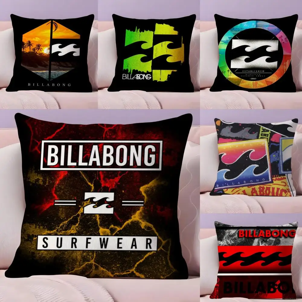 

C-Casual-S-Surfing-B-Billabonges Pillow Case Plush Fabric Soft Double-Sided Printed Sofa Home Decor Fine Winter Cushion Cover