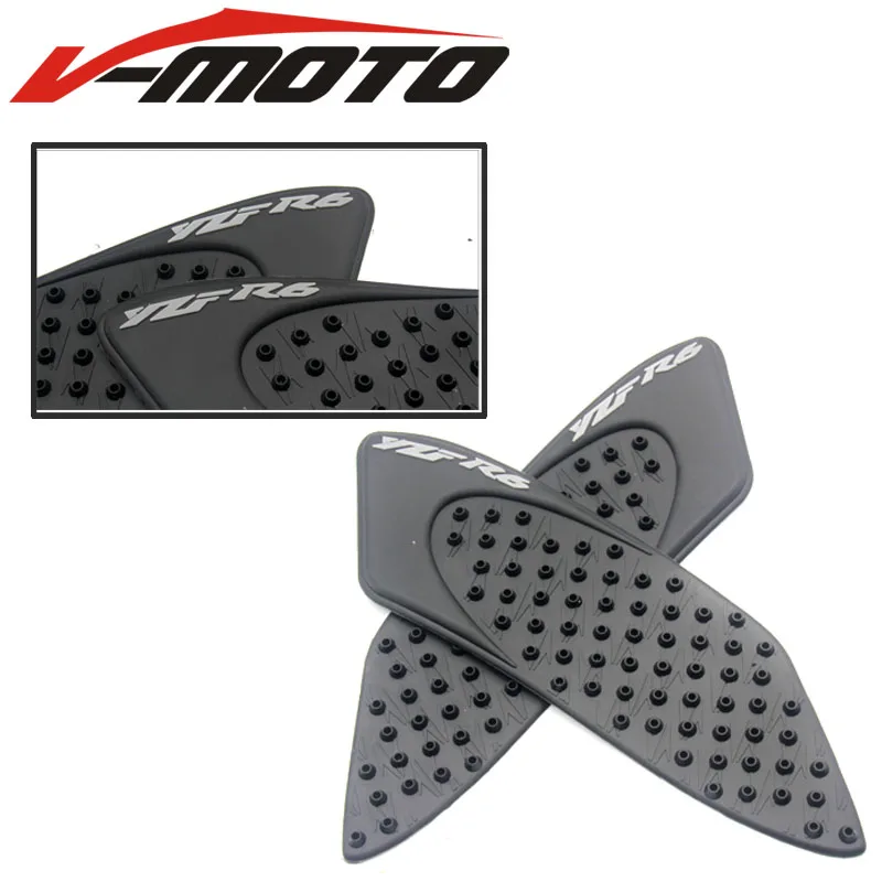 Motorcycle Anti slip Fuel Tank Pads Side Gas Knee Grip Traction PadS Brand New For Yamaha YZF-R6 2006 2007 YZF R6