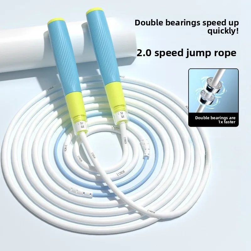 Jumping Rope Beginner Segmented Double Bearing Racing Skipping Rope Without Knotting and Anti Entanglement Fitness Body Building
