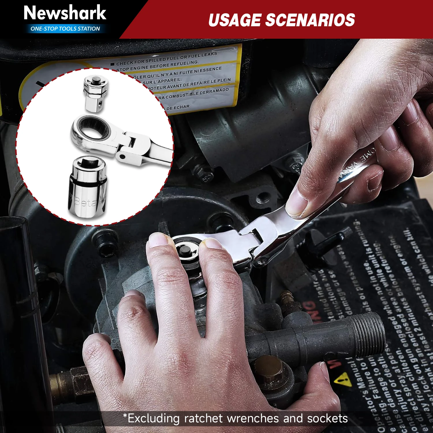 1/2" 1/4" 3/8" Vierkant-Adapter mit Rutschfestem Design für Sichere Befestigung und Hochdrehmoment-Anwendungen – Detail 7