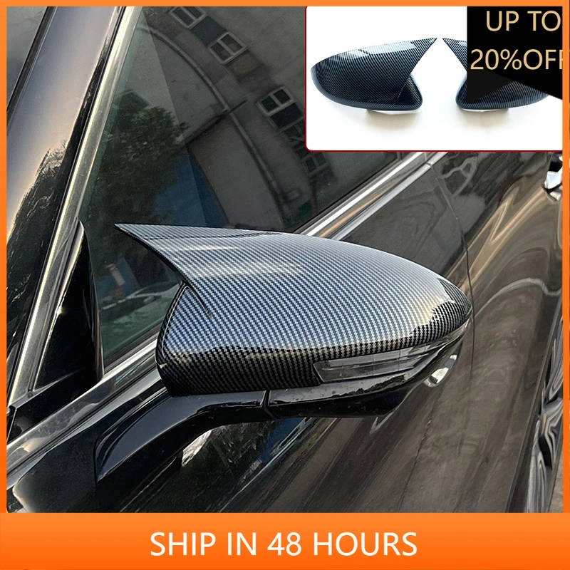 

NEW1 декоративная оболочка зеркала заднего вида для Hongqi HS5 2019-2022, зеркало заднего вида с рогом быка, защитная крышка от царапин