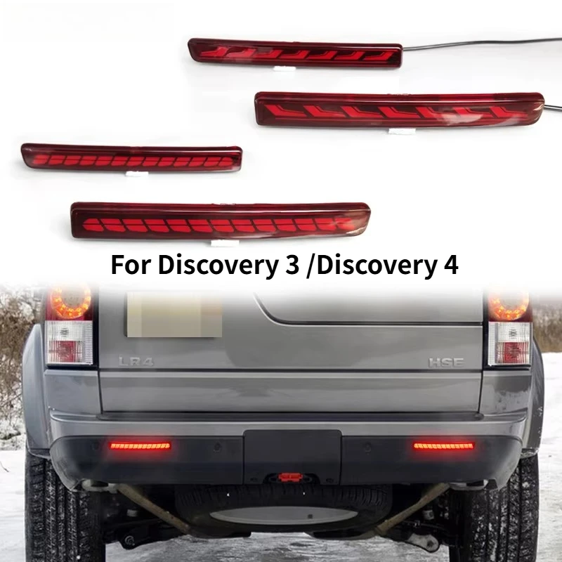 

Для Land Rover Discovery 3 2005-2009 LR3 светодиодный задний бампер Discovery LR4 2010-2016, обновленная противотуманная фара, автомобильные стоп-сигналы