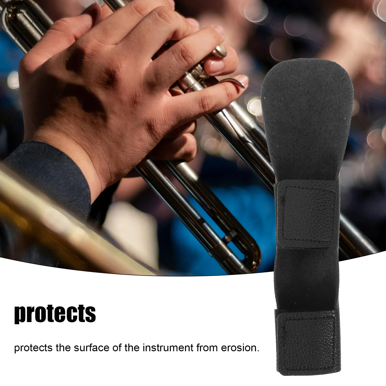

Trombone Finger Guard Microfiber Protective Sleeve Comfortable Neck Cover Scratch Prevention Durable Trombone Neck Pads