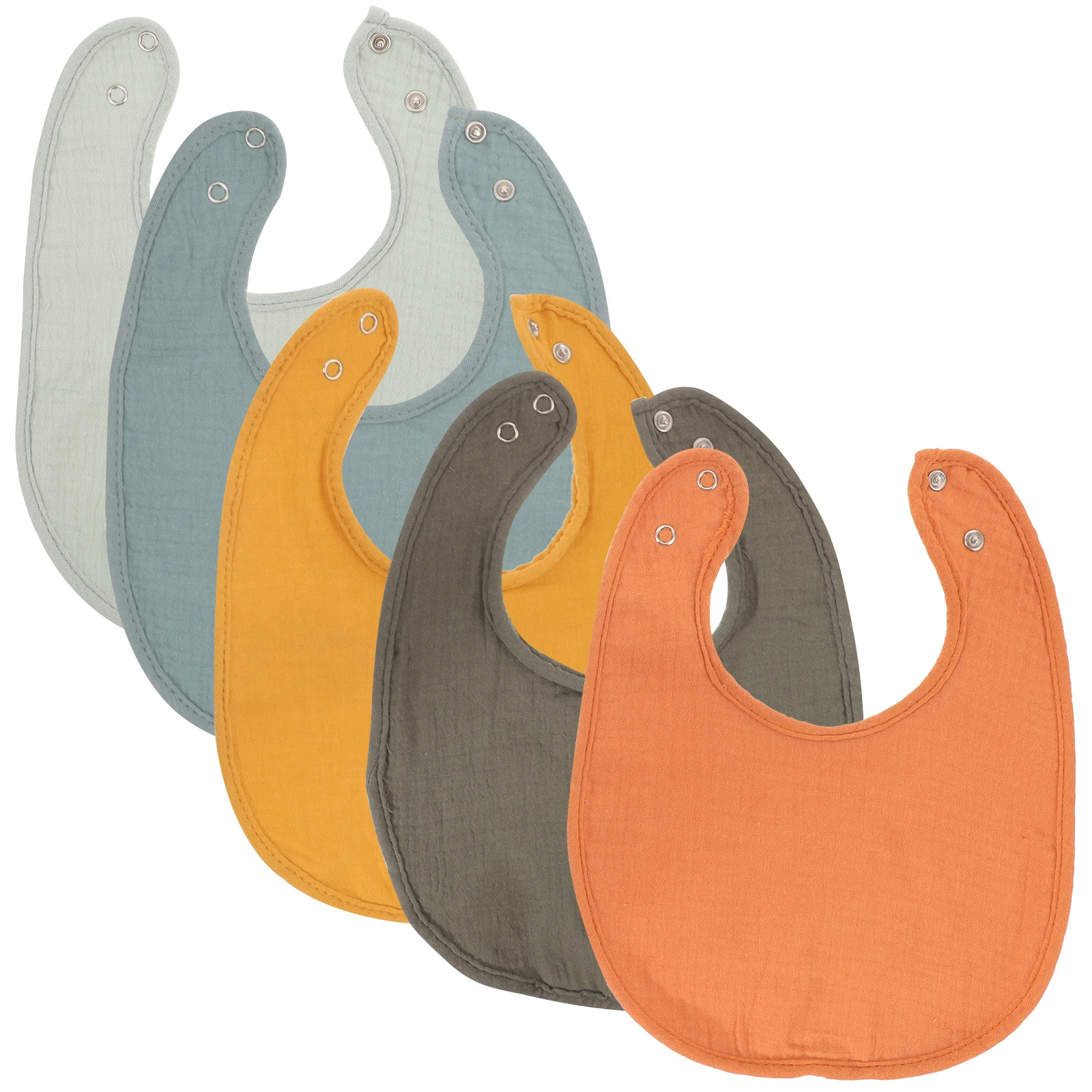 

5 pcs Cotton Drool Bibs Newborn Toddler Boy Girl 44 55 109 89 85 Colors Portable Practical Baby Bibs For Girl Gift