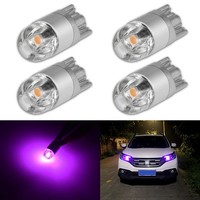 10Pcs Car Side Wedge Light Lamp Bulb T10 194 168 W5W 3030 2 LED SMD Purple  Auto License Plate Light Direct Current 12V To 16V