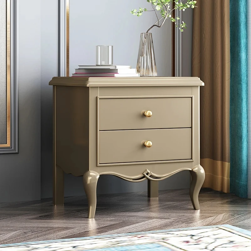 

Vintage Nordic Night Table Bedroom Storage Simple Trendy Nightstand Modern Gray Mesitas De Noche Para El Dormitorio Furniture