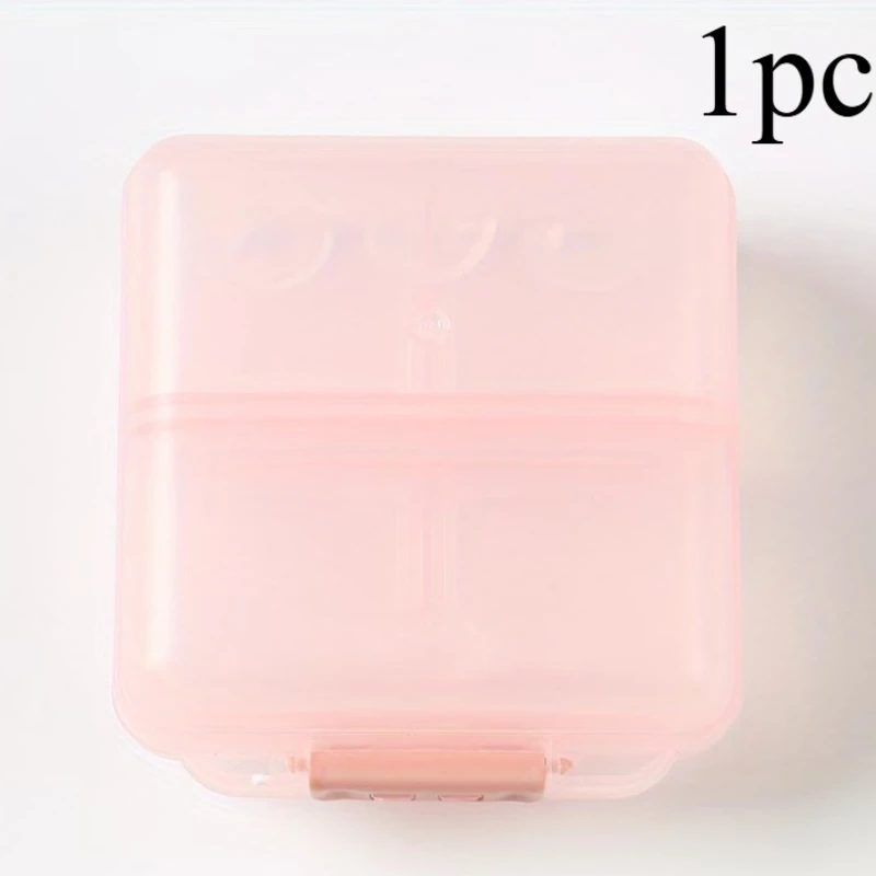 1pc Portable Medicine Box with 6 Grids - Travel Size, Sealed Storage, Mini Sub-grid Design