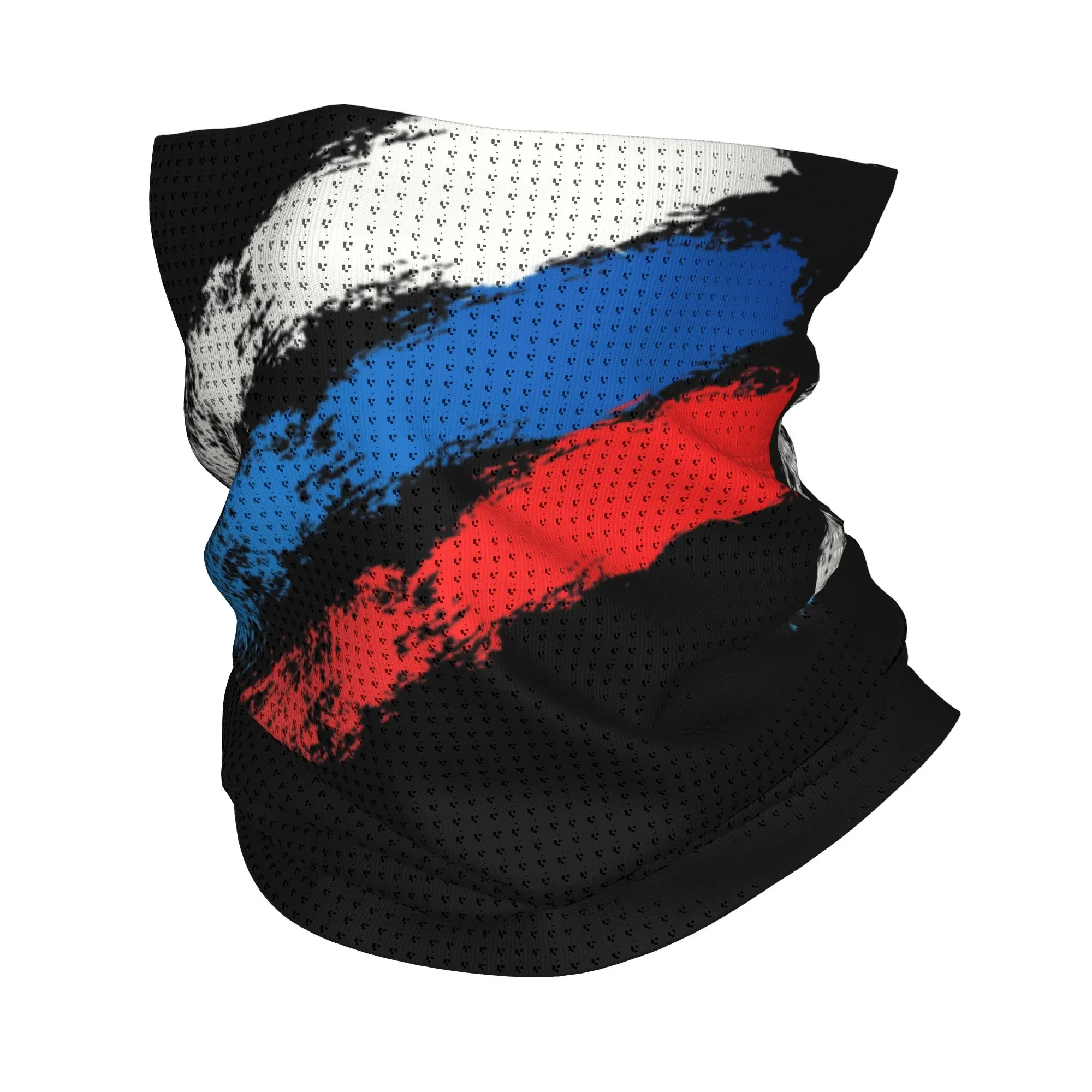 Custom Russia Flag Russian Pride Bandana Winter Neck Warmer Men Windproof Wrap Face Scarf for Hiking  Gaiter Headband