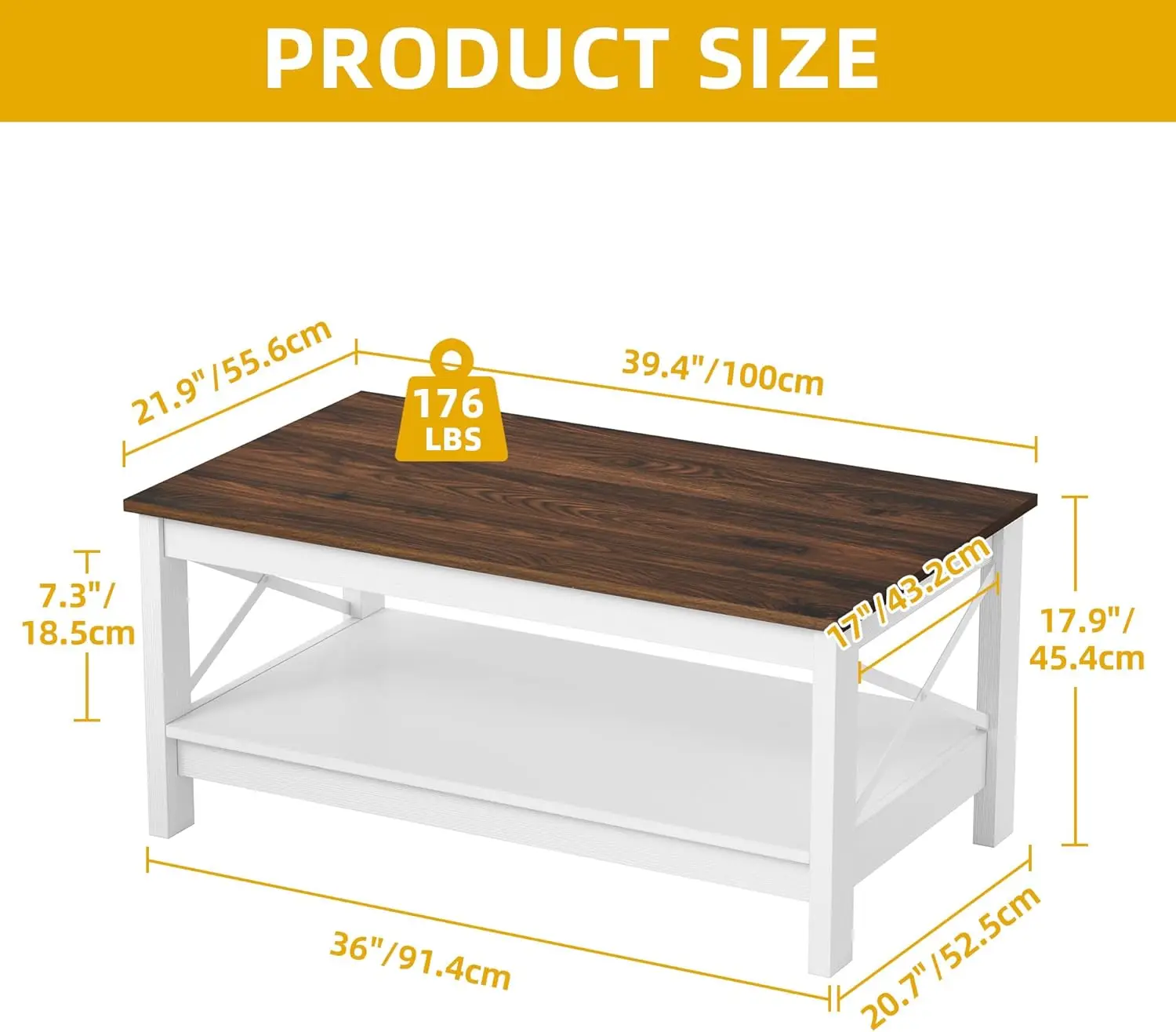طاولة قهوة مستديرة حديثة بوهو مقاس 30.7 بوصة - طاولة خشبية مع ملمس عمودي وقاعدة متقاطعة معدنية،