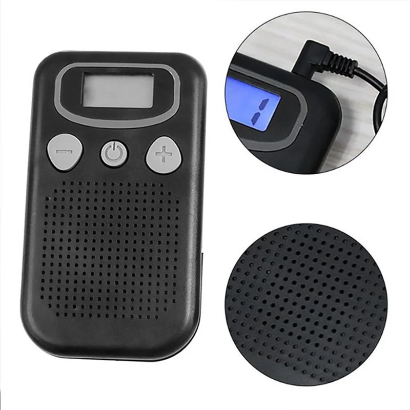 Sound Amplifier Pocket Voice Enhancer Device Large LCD Screen Enhance The Human Voice Clear Human Voice Projectionn01r