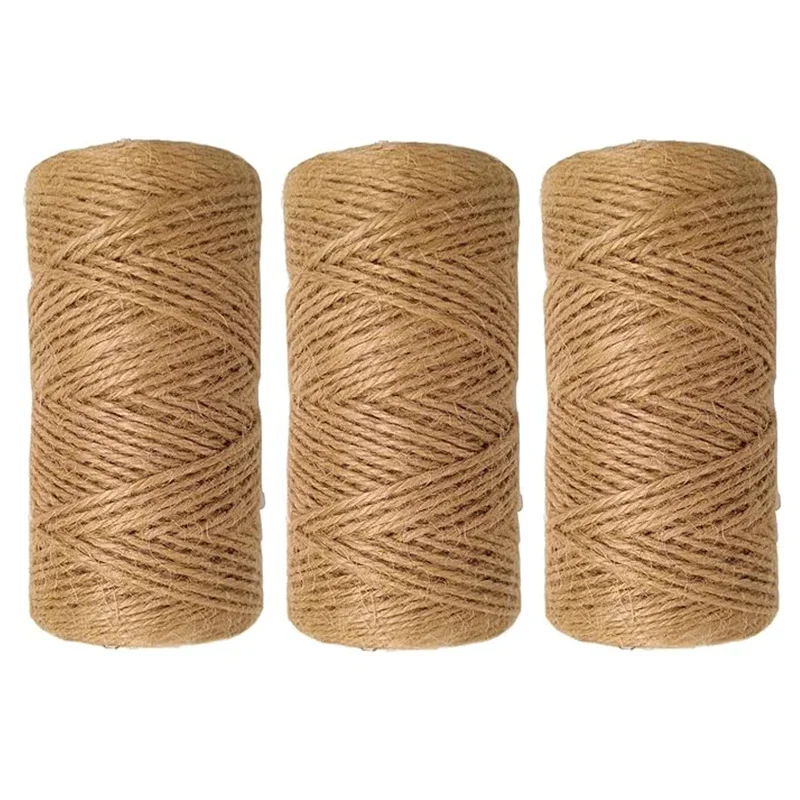 2/1 لفات خمر حبل القنب المنسوجة يدويا ، DIY الإضاءة هالوين عيد الميلاد الزفاف الديكور حبل القنب ، قوي ودائم #1