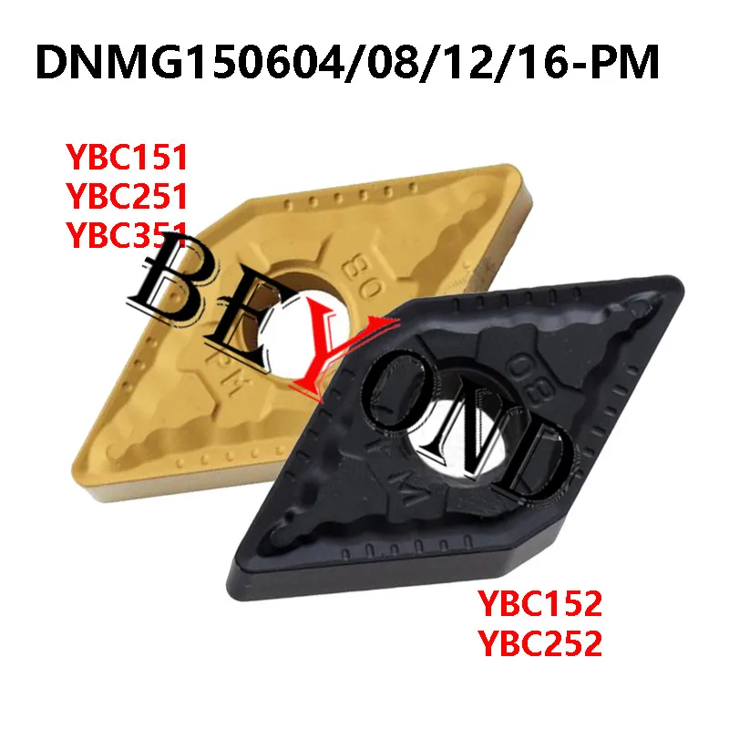 DNMG Original DNMG150604-PM YBC151 DNMG150608-PM YBC251 YBC351 DNMG150612 YBC152 DNMG150616-PM YBC252 Carbide Inserts For Steel