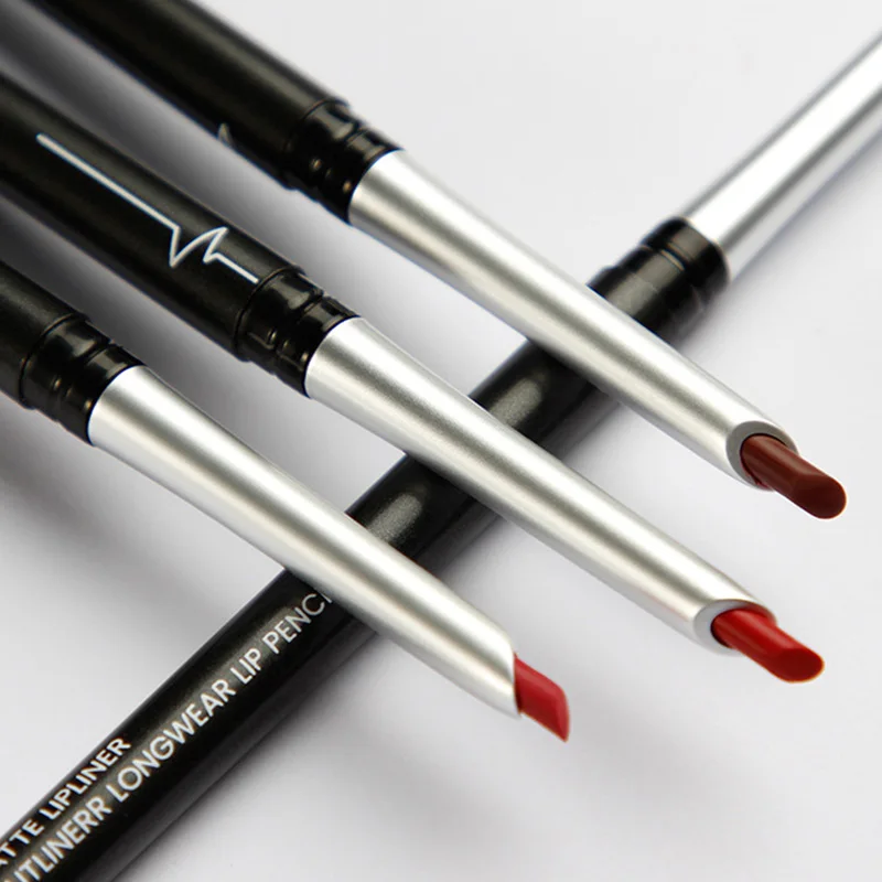 17 Colors Velvet Nude Lip Pencil Waterproof Lip Liner Pencil Matte Lipstick Long Lasting Makeup Non-stick Cup Lip Cosmetic