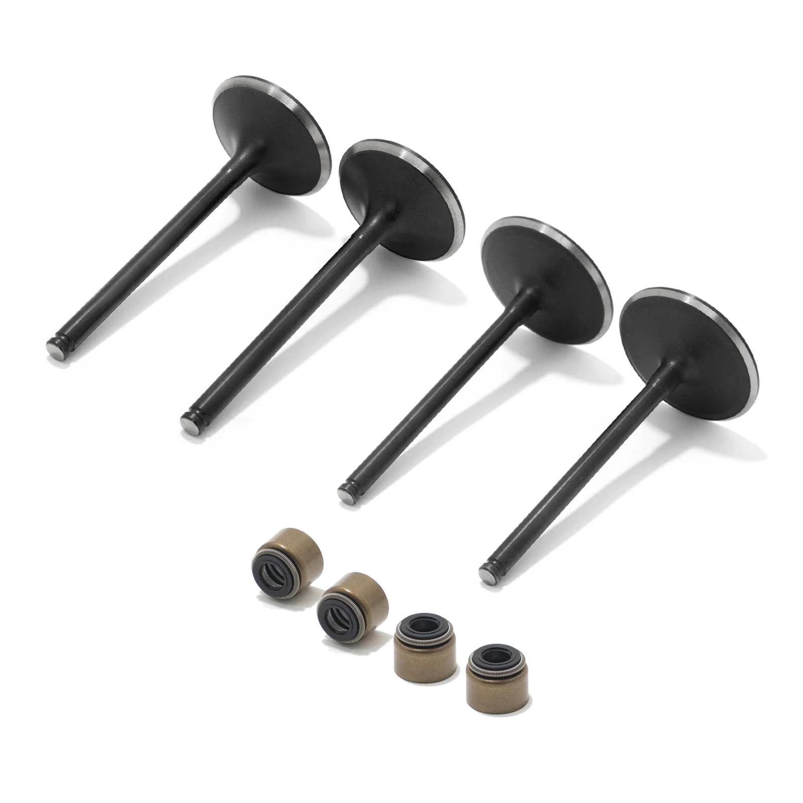 BIKINGBOY 2 Intake + 2 Exhaust Valve Stem Seal KX450F 06-18 07 08 09 10 11 12 13 14 15 KX250F 04-19 KX 250 450 KX250 KX450 19-22