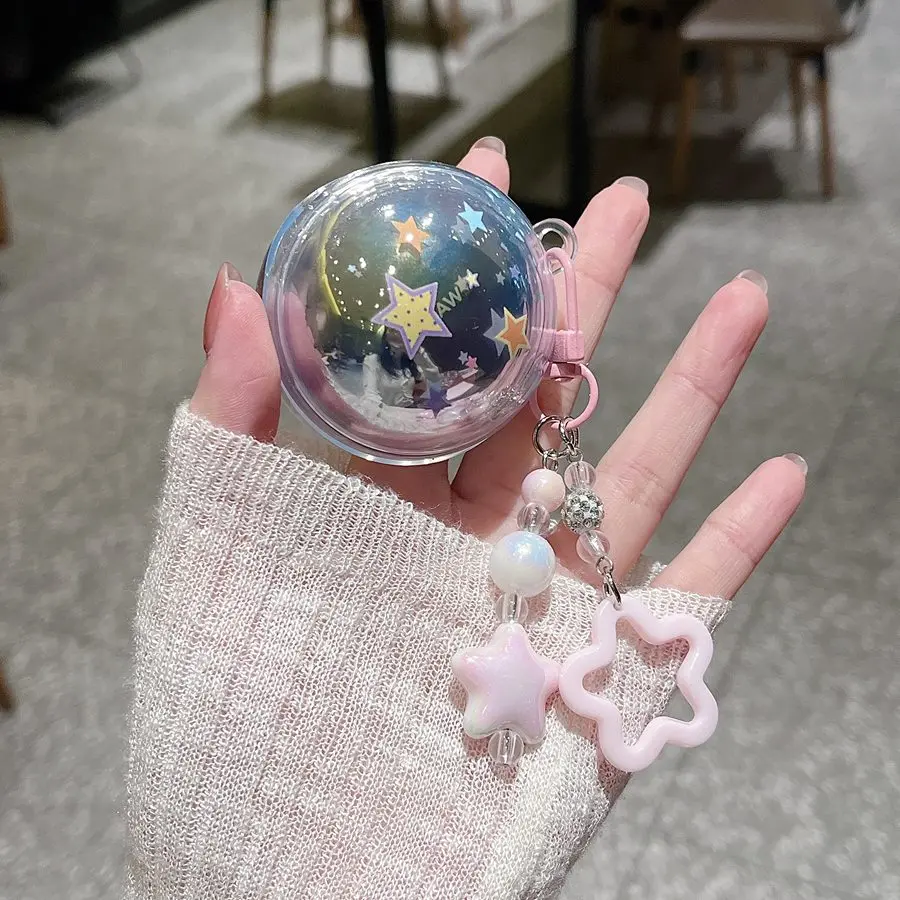 Cartoon Case for HUAWEI FreeClip 2 Collector's Edition Headphone Case Fashion Flower Keychain Silicone Earphone Cover