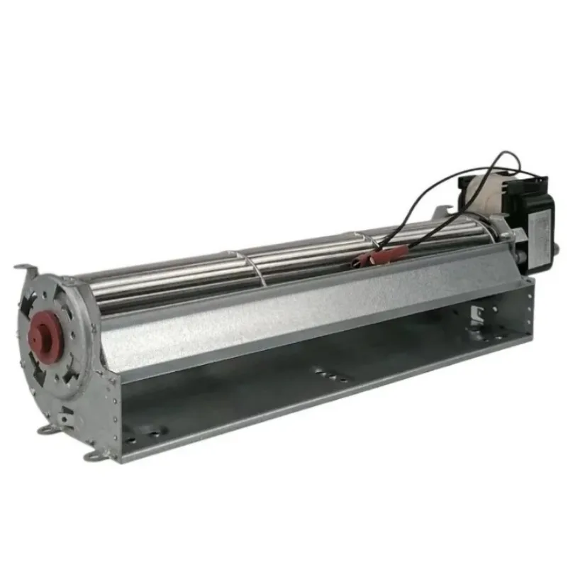 240mm Induced Draft Cross Flow Blower Motor Integrated ID Tangential Fan For Biomass Pellet Stove Furnace Flue Gas Ventilation