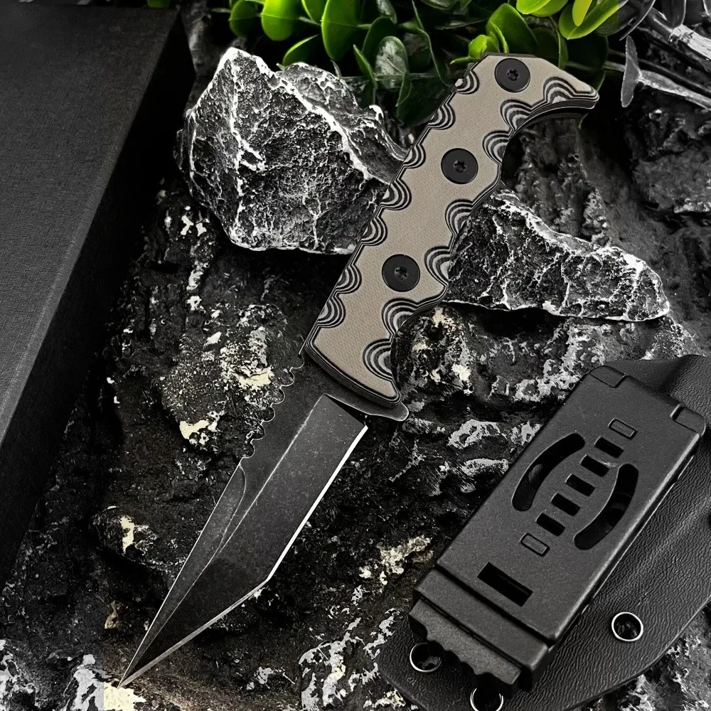 

Уличный прямой нож с клинком из стали 7Cr13Mov и рукоятью G10, EDC, для охоты, кемпинга, выживания, универсальный, многофункциональный, уникальный нож