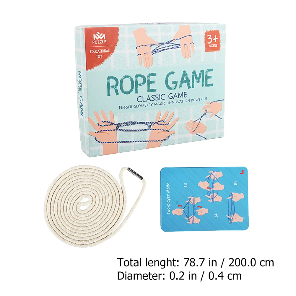 Braided Rope Cradle Game Chinese Weaving Cooperative Games Creative Toys Educational Hand Finger