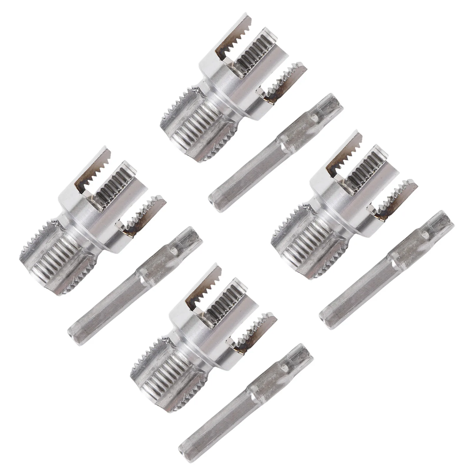 PVC Pipe Threader Kit Internal External Pipe Threading Tool Prevent Wear Non Slip 4 Set Fast Thread Cutting Small for Plumbing