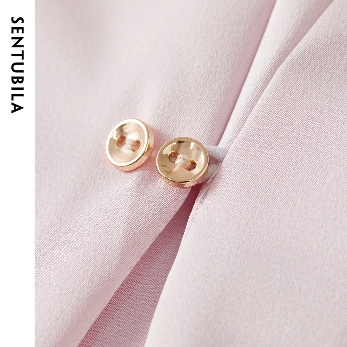 SENTUBILA Batwing Sleeve Chiffon Blouse Women 2025 Irregular Elegant Casual O Neck Solid Color Basic Female Shirt 152V59190