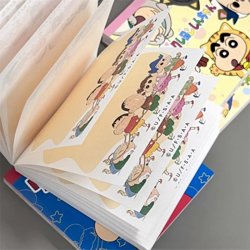 Cartoon Crayon Shinchan Pocket Memo Pad Tearable Non-Sticky Thickened Memo Pad Variety Of Patterns Student Stationery Wholesale