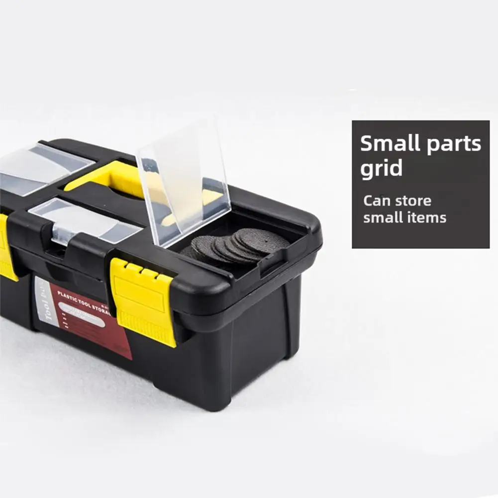 Tool Storage Box Mini Double Layer Compartment Tools Box Organizer  Portable Handle Tool Case Accessories