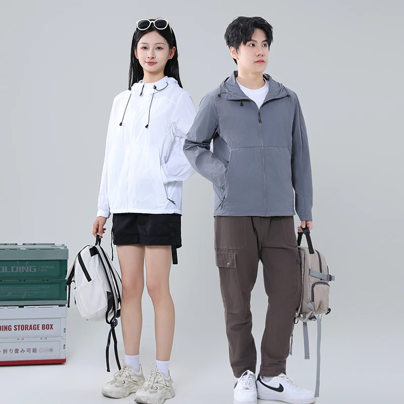 

Summer Outdoor Cycling Sports UV Resistant Skin Clothes for Couples Fashionable and Trendy Loose Breathable Sunscreen Clothes
