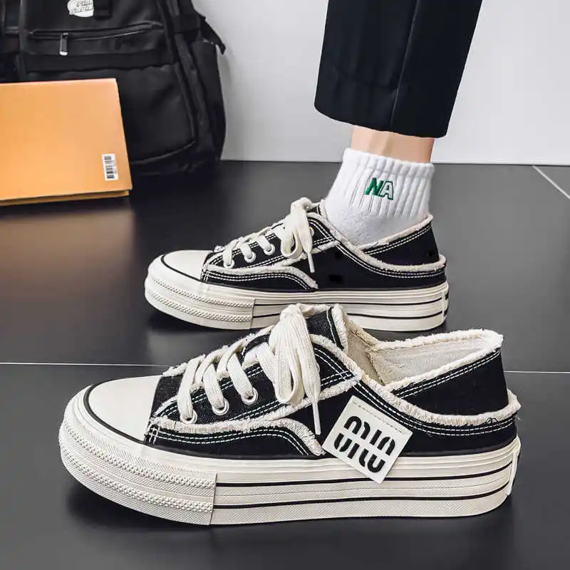 

Ботинки из синтетической кожи с нескользящей подошвой, мужская обувь, ботинки, красная летняя обувь без каблука, кроссовки Sport Due To Tenni Sapateneis