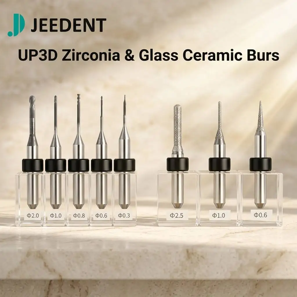 UP3D Milling Burs for Lithium Disilicate Emax Glass Ceramic Grinding Drill Diamond Coated High Precision Lab Tools 1pc