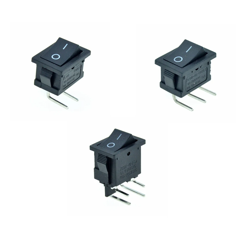 2Pin 3Pin SPST SPDT Car Rocker Boat Switch ON/OFF ON/ON 2 Positions Red Blue Black Green 12V 6A/10A 250V/125VAC 19x13mm Mount