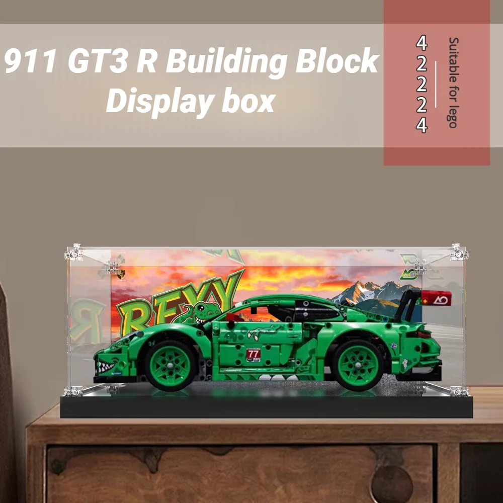 

Акриловая пылезащитная витрина для lego Lego 42224 42179 911GT, витрина для суперкара, ящик для хранения, органайзер (набор Lego в комплект не входит)