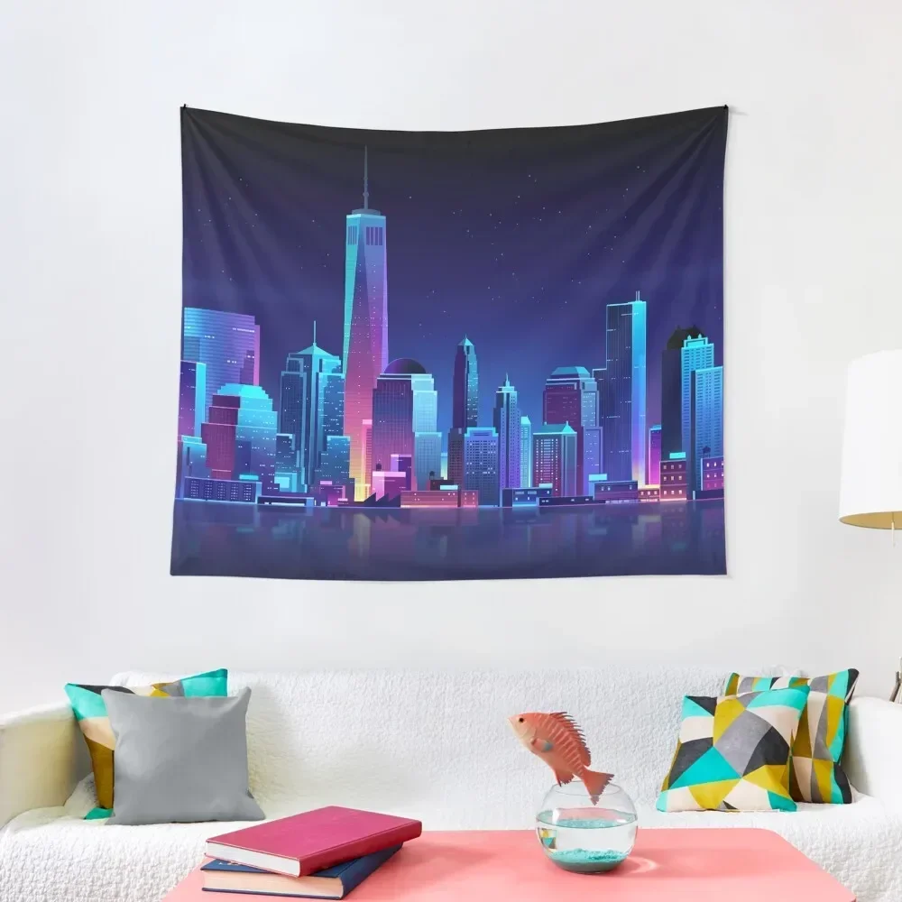 

Neon City Tapestry Bedroom Deco House Decor Room Decor Aesthetic Wallpaper Bedroom Tapestry