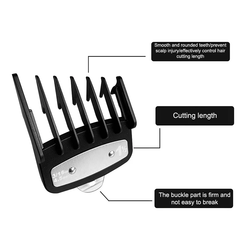 【L】2Pcs Hair Clipper Limit Comb Guide Limit Comb Trimmer Guards Attachment UniversalBeauty And Health 107 Store
