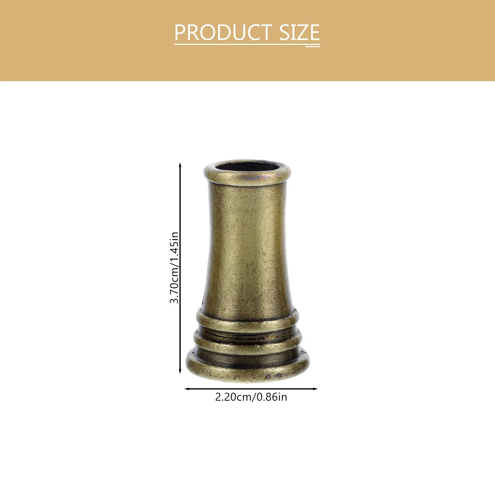 3Pcs Premium Copper Single Pen Holder Metal Desk Pen Stand for Office Home School Fountain Brush Quill Ink Pens Decoration