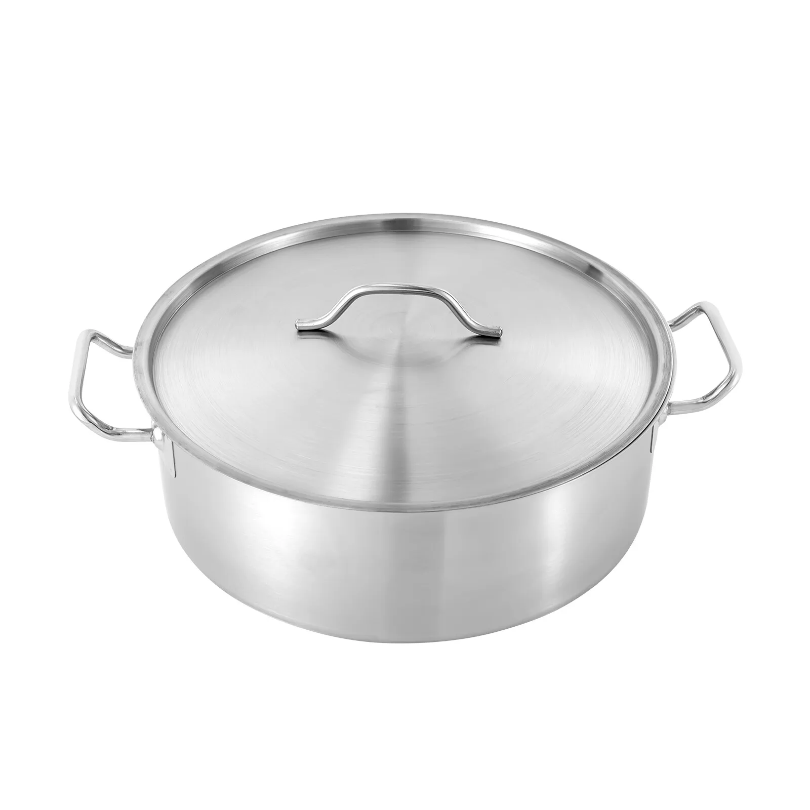

11 Qt Stock Pot Stainless Steel Large Kitchen Soup Cookware with Lid
