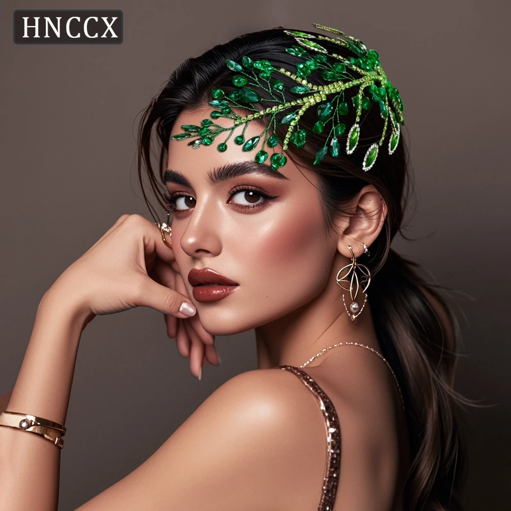 

HNCCX Bridal Wedding Rhinestone Headband Crystal Headpieces Elegant Women Headpiece Banquet Party Hair Accessoriese CP860