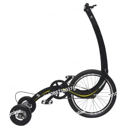 

20 Inch Sports Fitness Half Bike, Stand Up Bike Without Seat Three Wheels Exercise