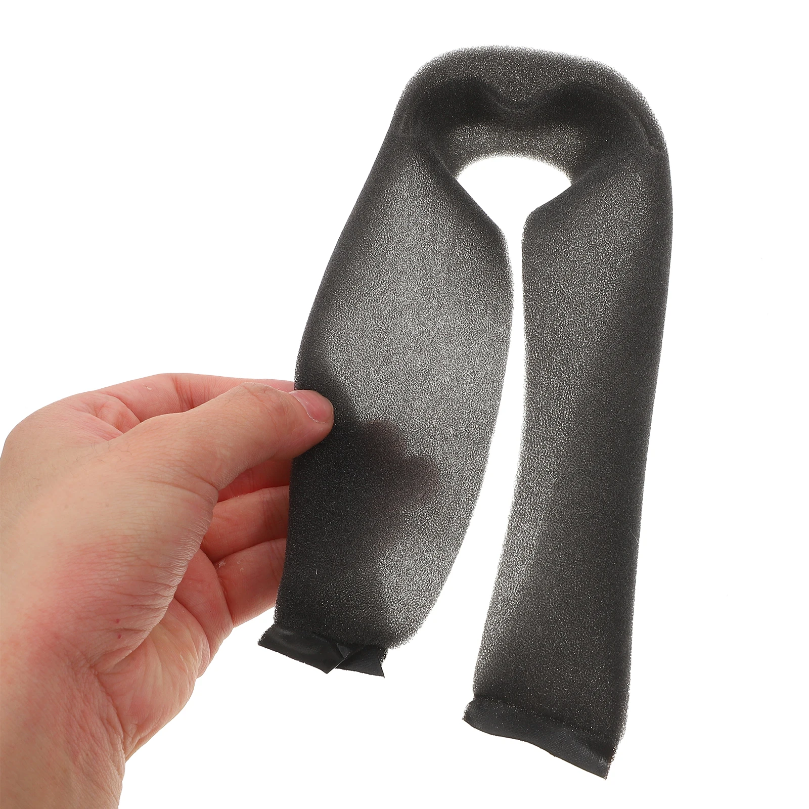 

50pcs Hanger Set Clothing Protectors Sponge Cases Non-slip Black Shoulder Covers Foam Strips Forms Protective Garment Rack