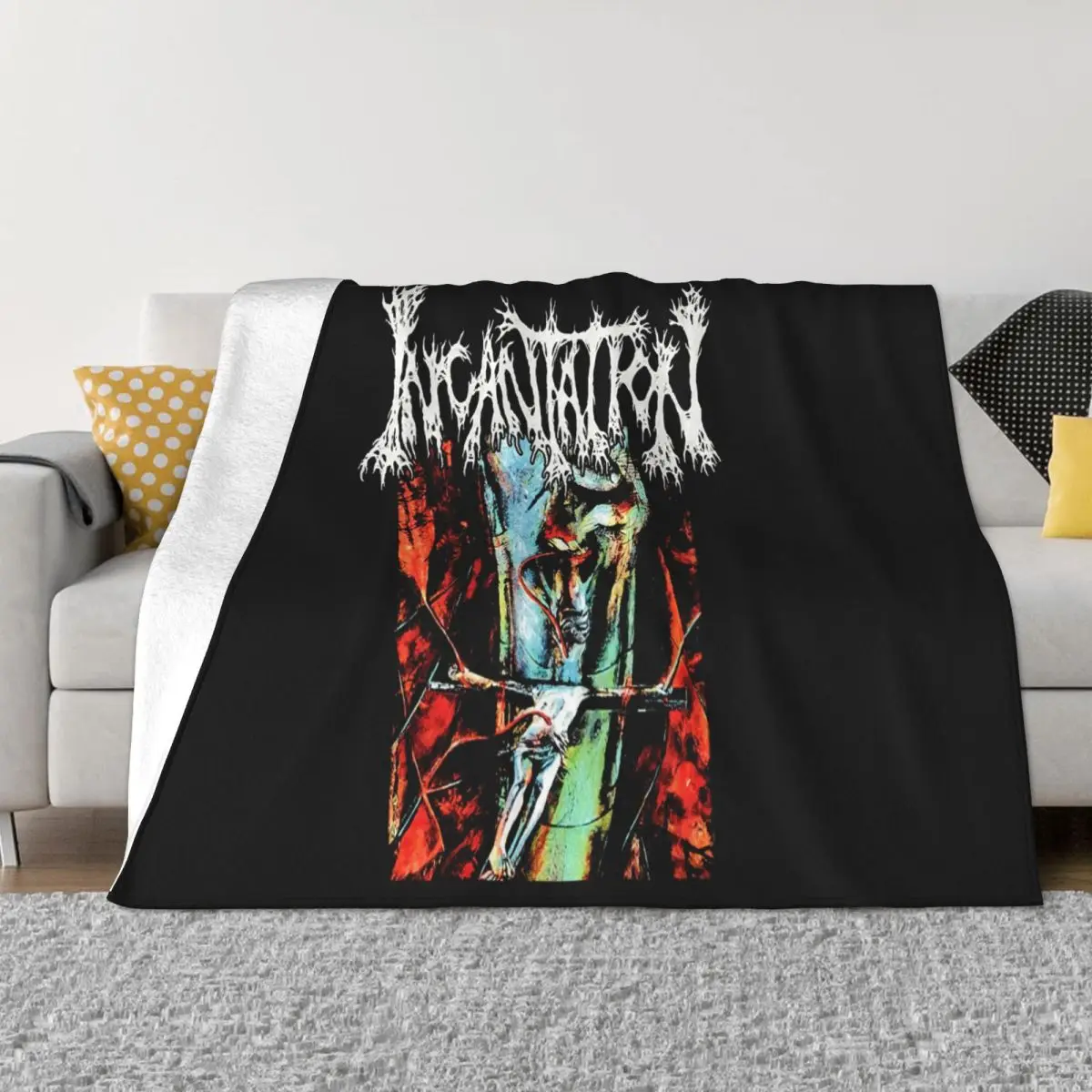 Men's RoundMagic Confused Print Ratio 12 Size S M L Xl 2Xl 3Xl New Arrival Science Throw Blanket