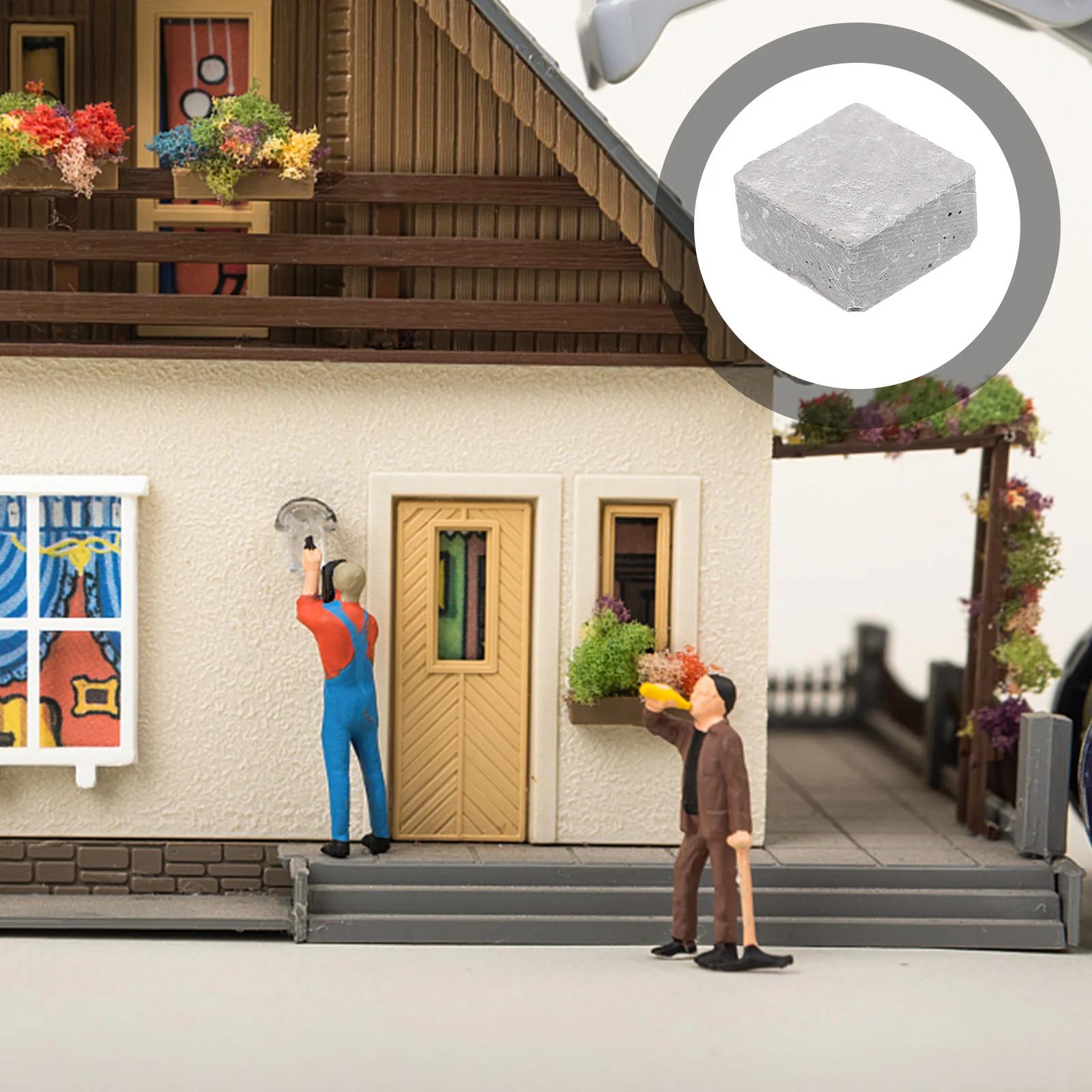 280 szt. Miniaturowe Klocki Prostokątne Imitacja Cegły DIY Mikro Dekoracje Krajobrazowe Do Stołu z Piaskiem Architektura Ekspozycja Dekoracja Pokoju Dziecięcego