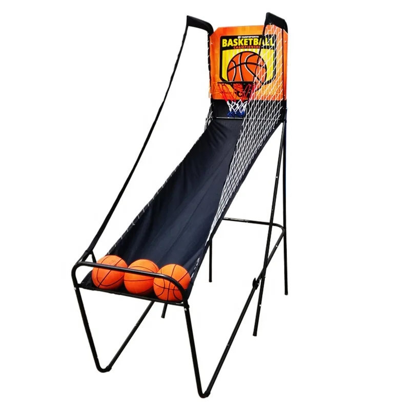 Immagine 4: Macchina da tiro elettronica per tiro con canestro da basket pieghevole per interni