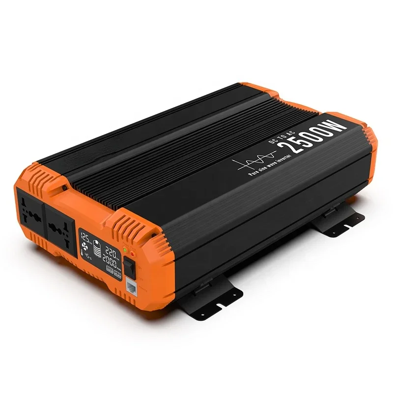 2500W Peak Power 5kw Inverter 12V 24V 48V To 220V 230V 230V Solar Power Invertor With LCD Display Remote Control For RV