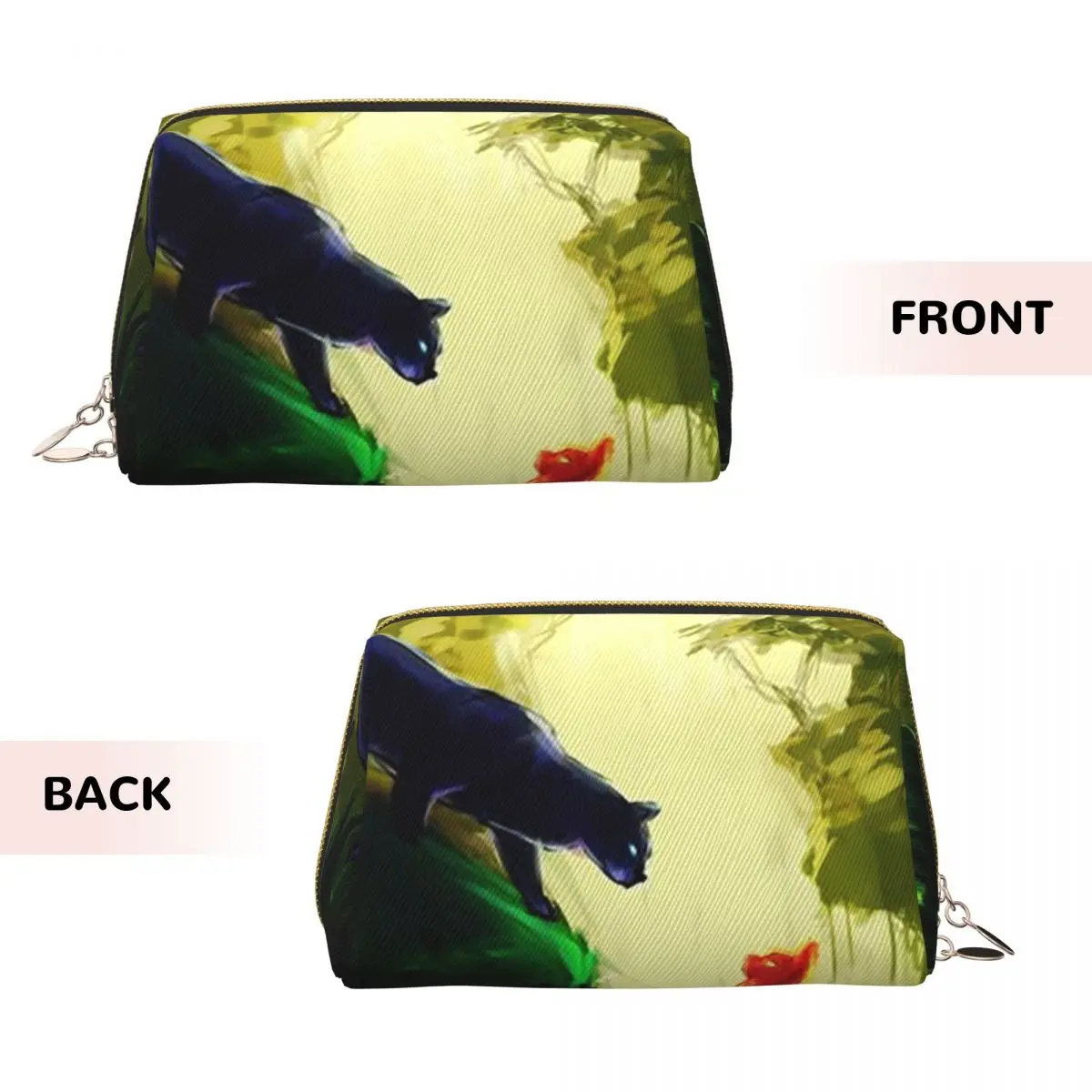 Warrior Cute Cats Lovers Women Cosmetic Bag Travel Makeup Organizer Pouch Toiletry Storage Dopp Kit Case
