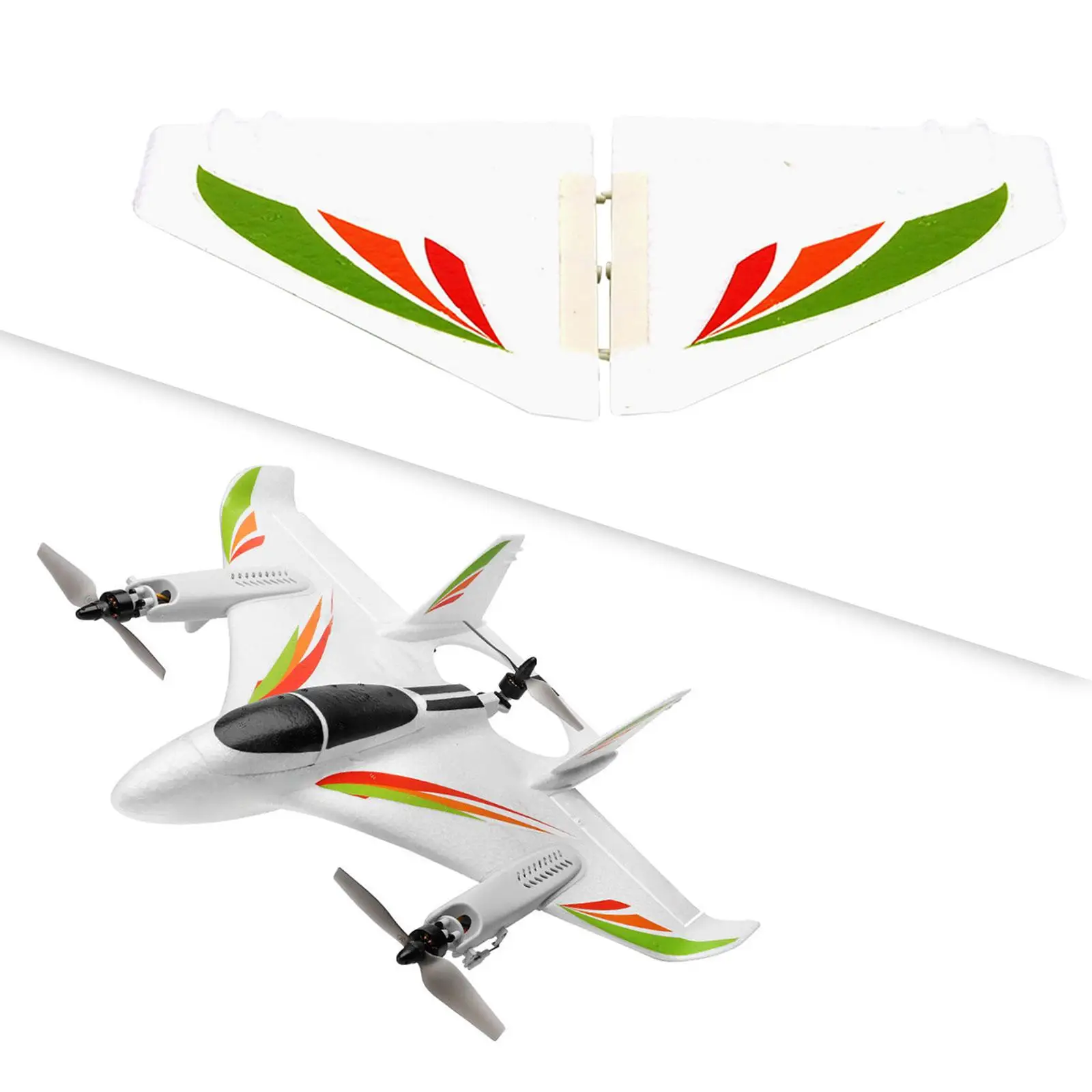 X450 Vertical Tail Aircraft Spare Part PP Plastic Rudder Wing for RC Plane Kit Flight Stabilizer Accessories White